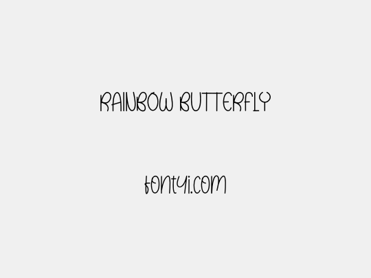 RAINBOW BUTTERFLY