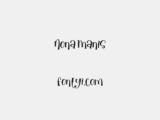 Nona Manis