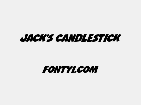 Jack's Candlestick