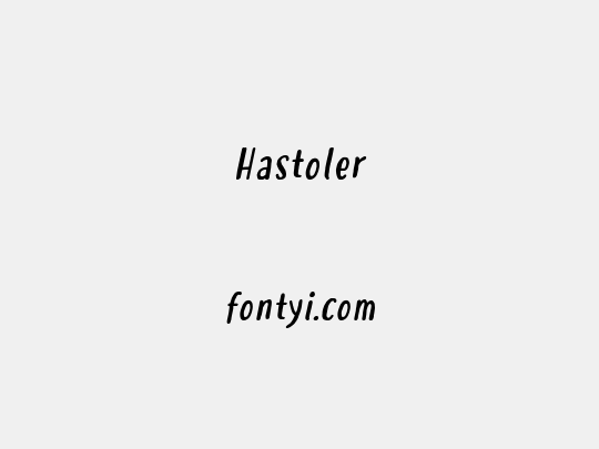Hastoler