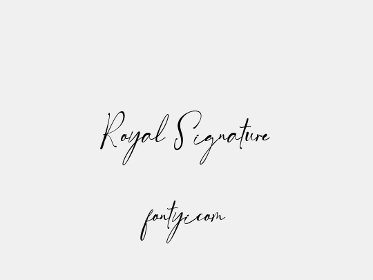 Royal Signature
