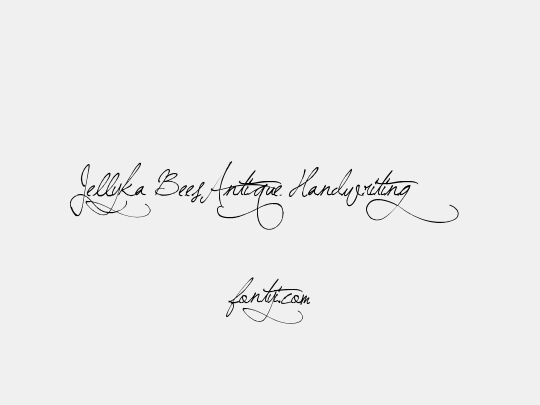 Jellyka BeesAntique Handwriting