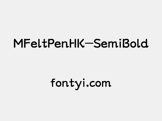 MFeltPenHK-SemiBold