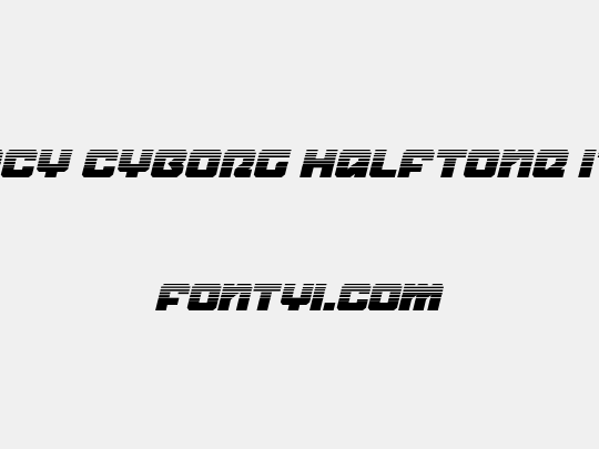 Legacy Cyborg Halftone Italic