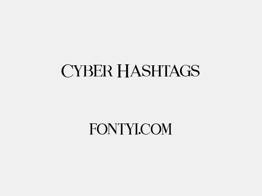 Cyber Hashtags