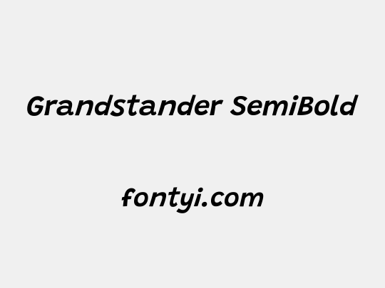 Grandstander SemiBold