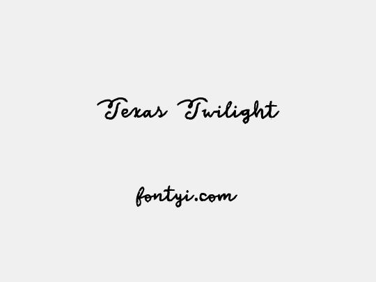 Texas Twilight