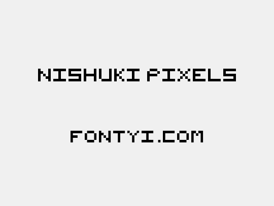 Nishuki pixels