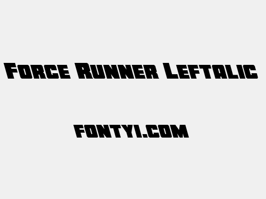 Force Runner Leftalic