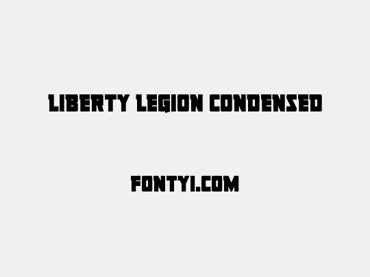 Liberty Legion Condensed