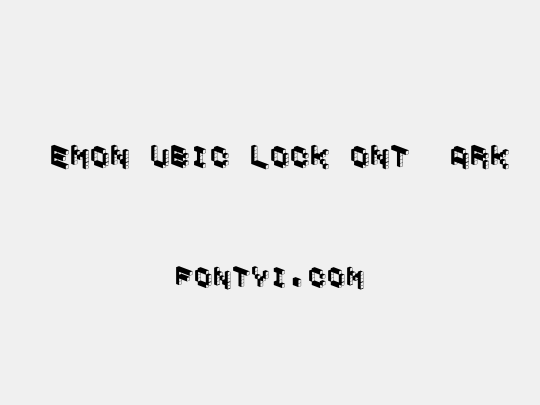 DemonCubicBlockFont Dark