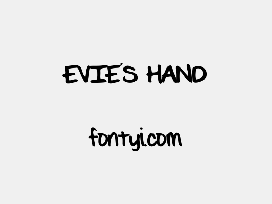 EVIE'S HAND