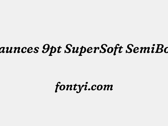 Fraunces 9pt SuperSoft SemiBold