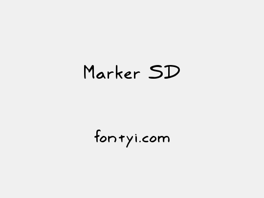 Marker SD - 字易网