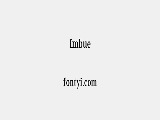Imbue
