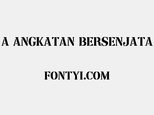 a Angkatan Bersenjata