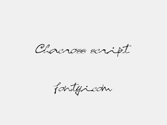 Chacross script