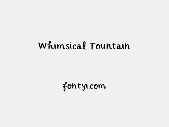 Whimsical Fountain