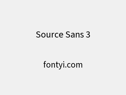 Source Sans 3