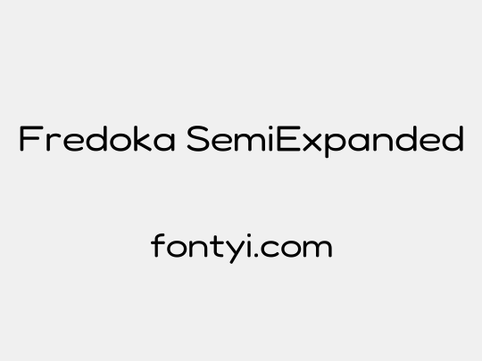 Fredoka SemiExpanded