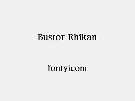 Bustor Rhikan