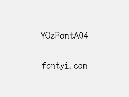 YOzFontA04