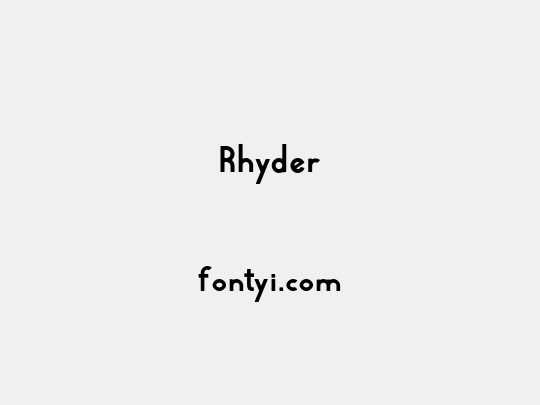 Rhyder