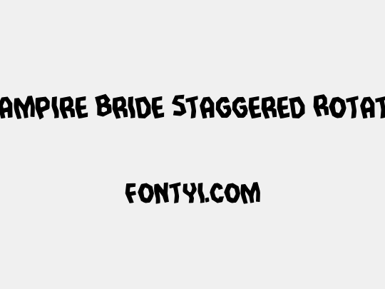 Vampire Bride Staggered Rotate
