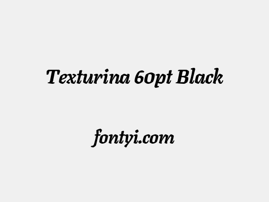 Texturina 60pt Black