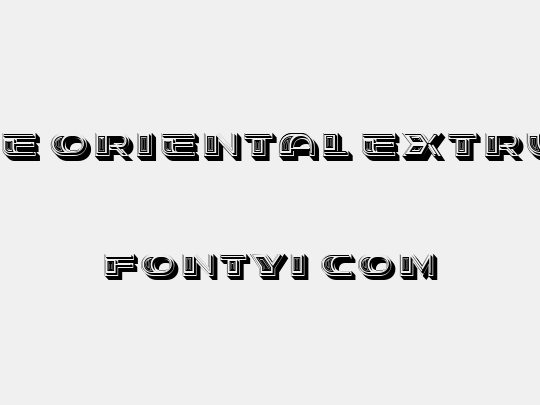 Stage Oriental Extruded