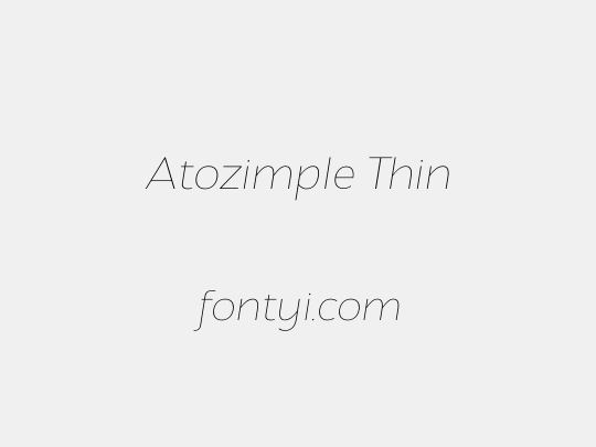 Atozimple Thin