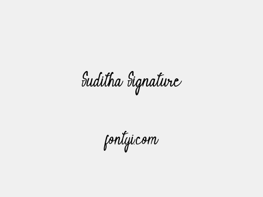 Suditha Signature