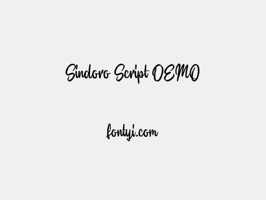 Sindoro Script DEMO