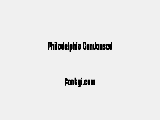 Philadelphia Condensed