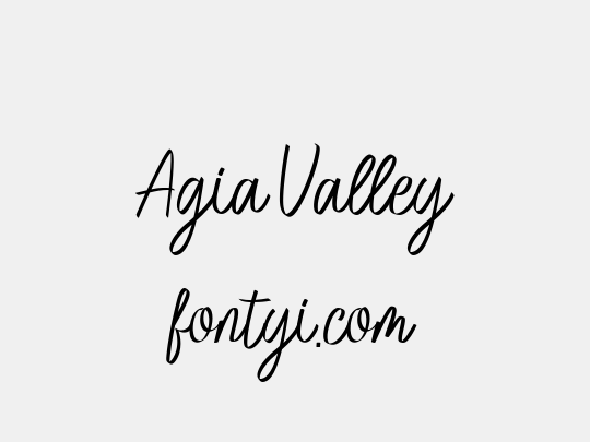Agia Valley