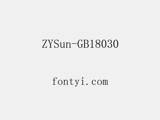 ZYSun-GB18030