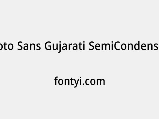 Noto Sans Gujarati SemiCondensed Medium