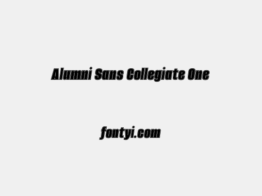 Alumni Sans Collegiate One