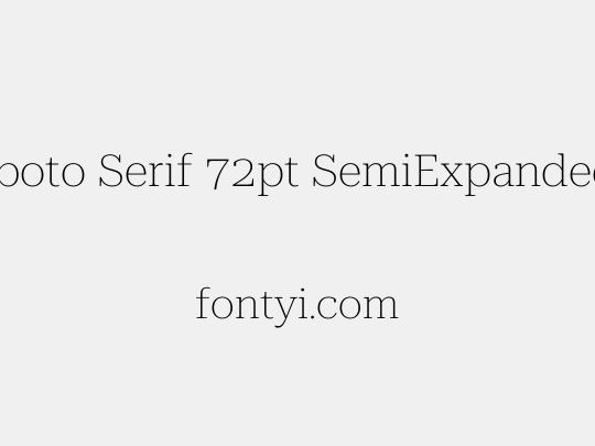 Roboto Serif 72pt SemiExpanded Thin
