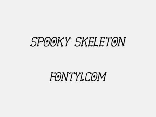 Spooky Skeleton