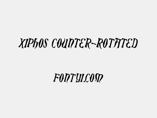 Xiphos Counter-Rotated