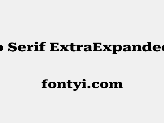 Roboto Serif ExtraExpanded ExtraBold