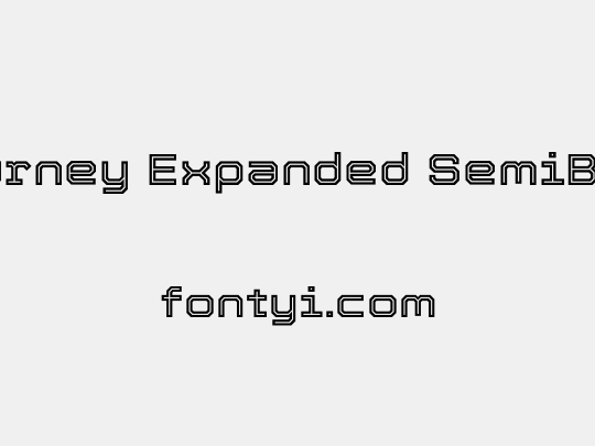 Tourney Expanded SemiBold