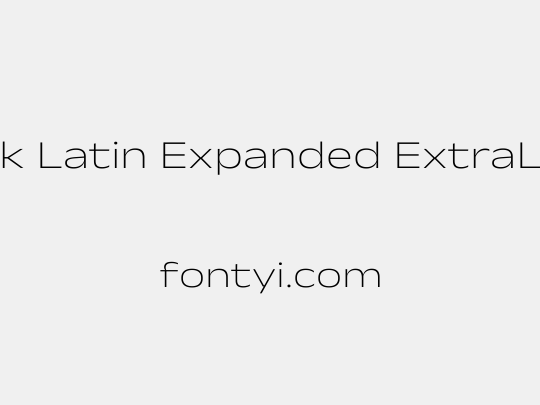 Anek Latin Expanded ExtraLight