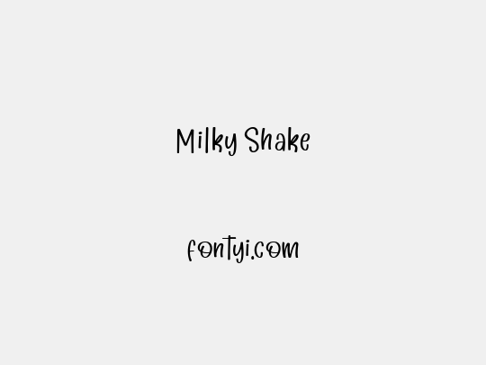 Milky Shake