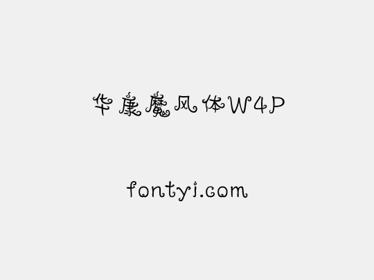 华康魔风体W4P