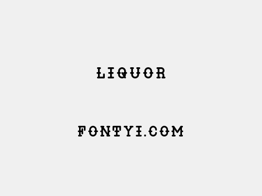 LIQUOR