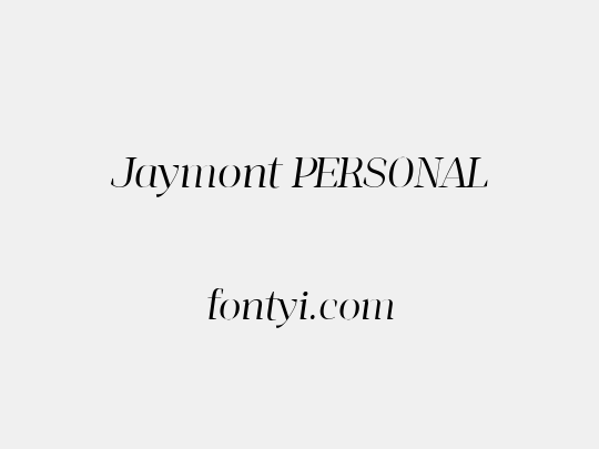 Jaymont PERSONAL