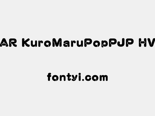 AR KuroMaruPopPJP HV