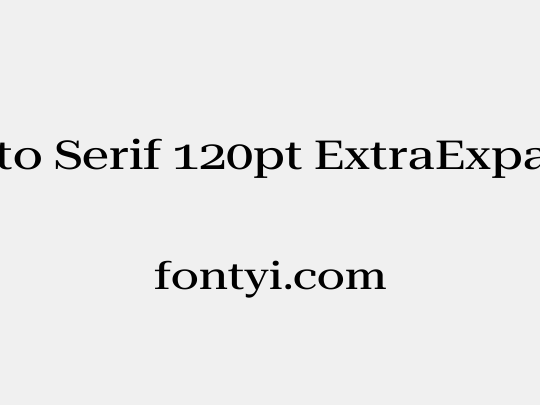 Roboto Serif 120pt ExtraExpanded Medium